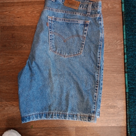 Vintage Levi's Orange Tab Classic Denim Men's Shorts Size W48 Loose Fit - Picture 8 of 8